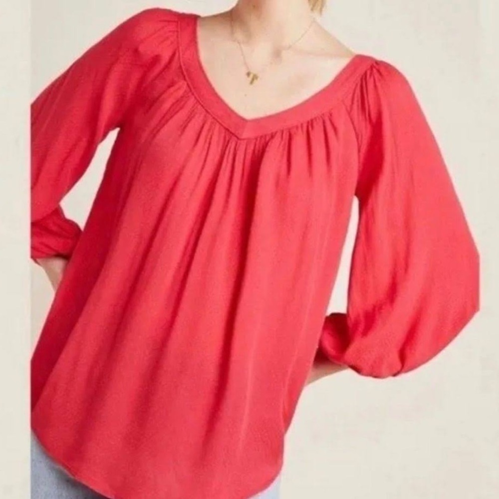 Maeve by Anthropologie V-Neck Blouse Size 14
